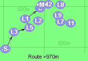 Route >970m
